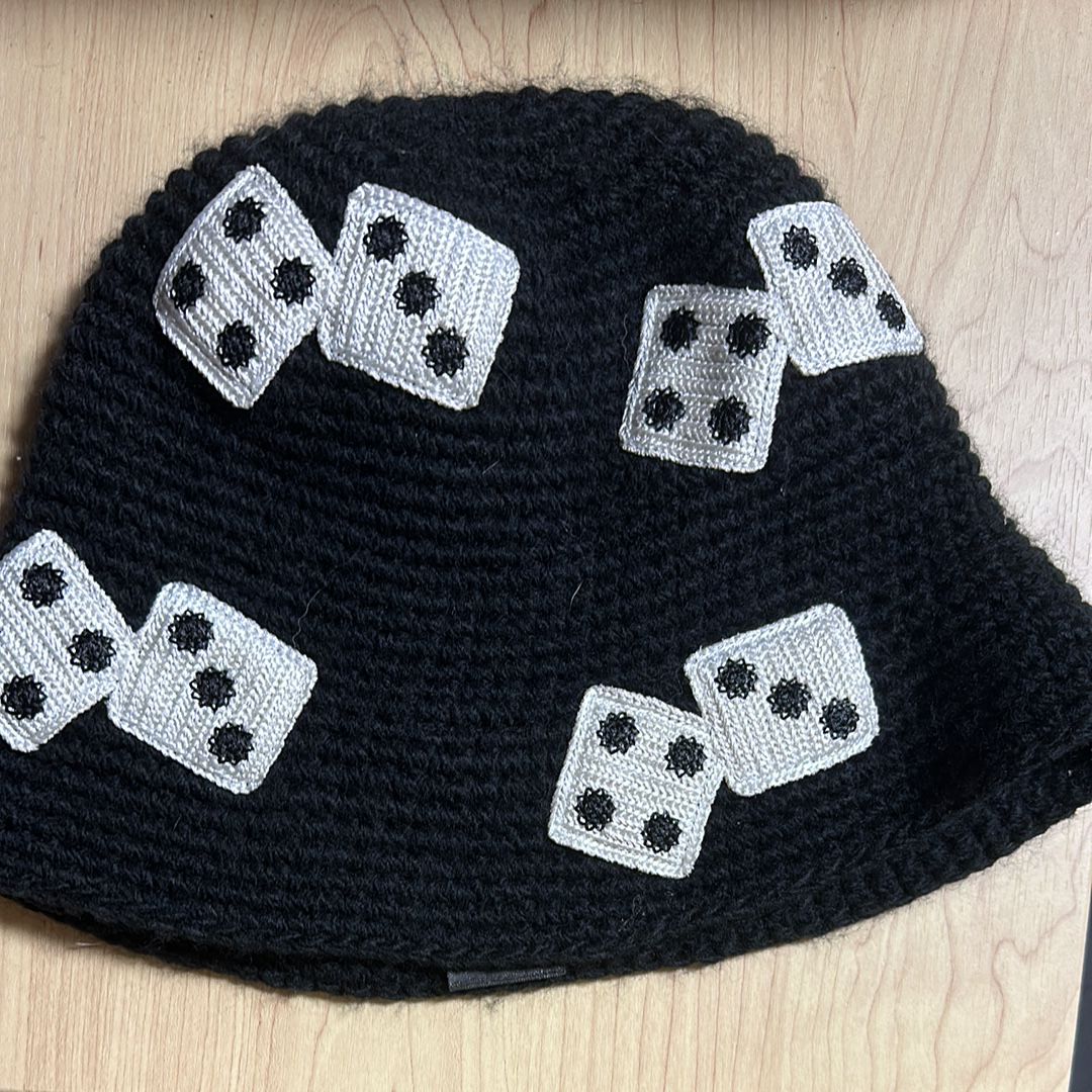 Stussy Bucket Hat Dice Knit "Black"