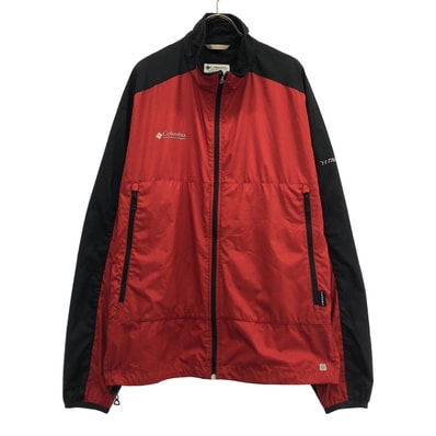 Columbia コロンビア ロゴプリント ジップジャケット XL レッド アウトドア WM2014