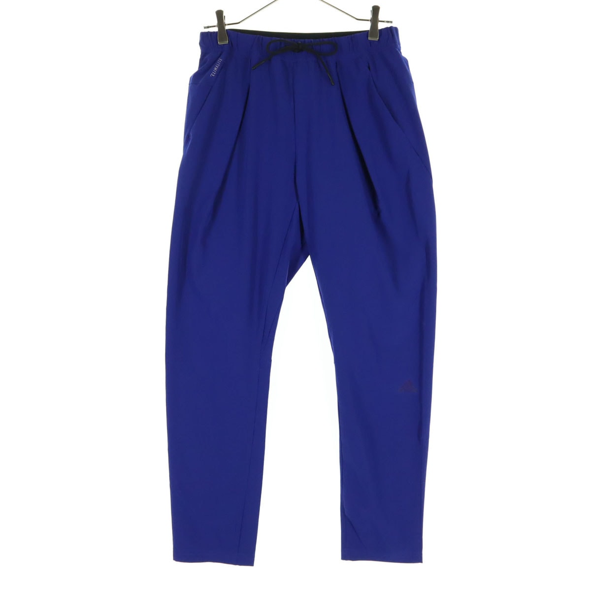 美品 adidas アディダス ワンポイントロゴ ロングジャージパンツ L ブルー