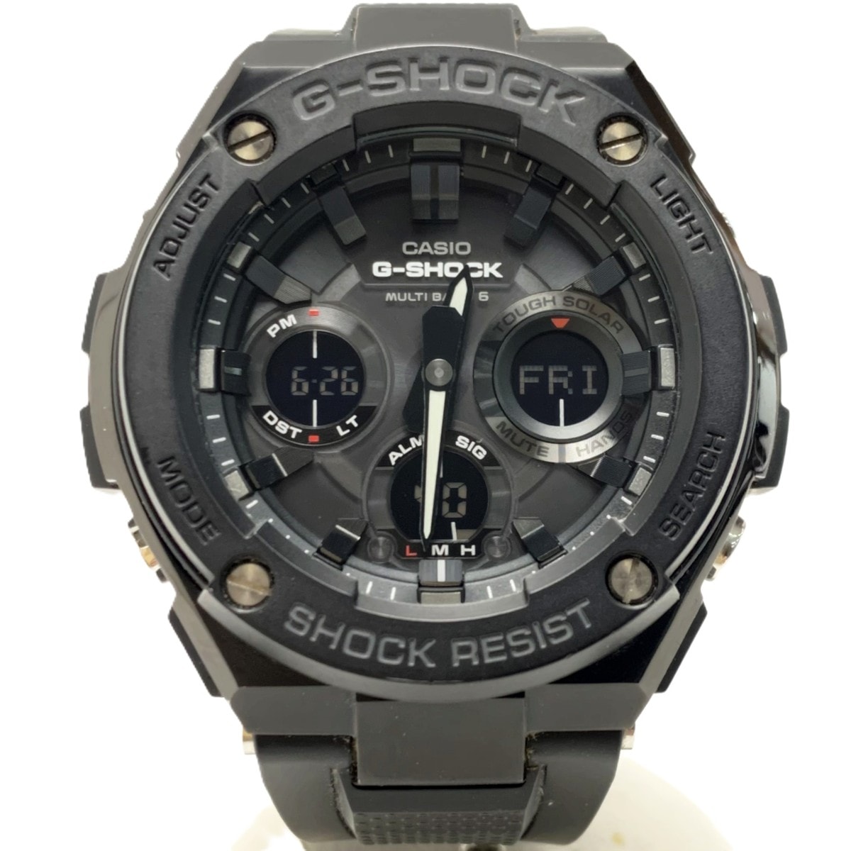 CASIO カシオ G-SHOCK 腕時計 GST-W100G-1BJF 電波ソーラー ラバー メンズ