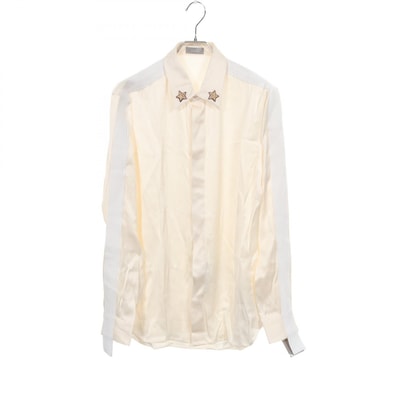 ディオール Dior Star Embroidery Shirt 衣料品 トップス シルク メンズ アイボリー系 【中古】