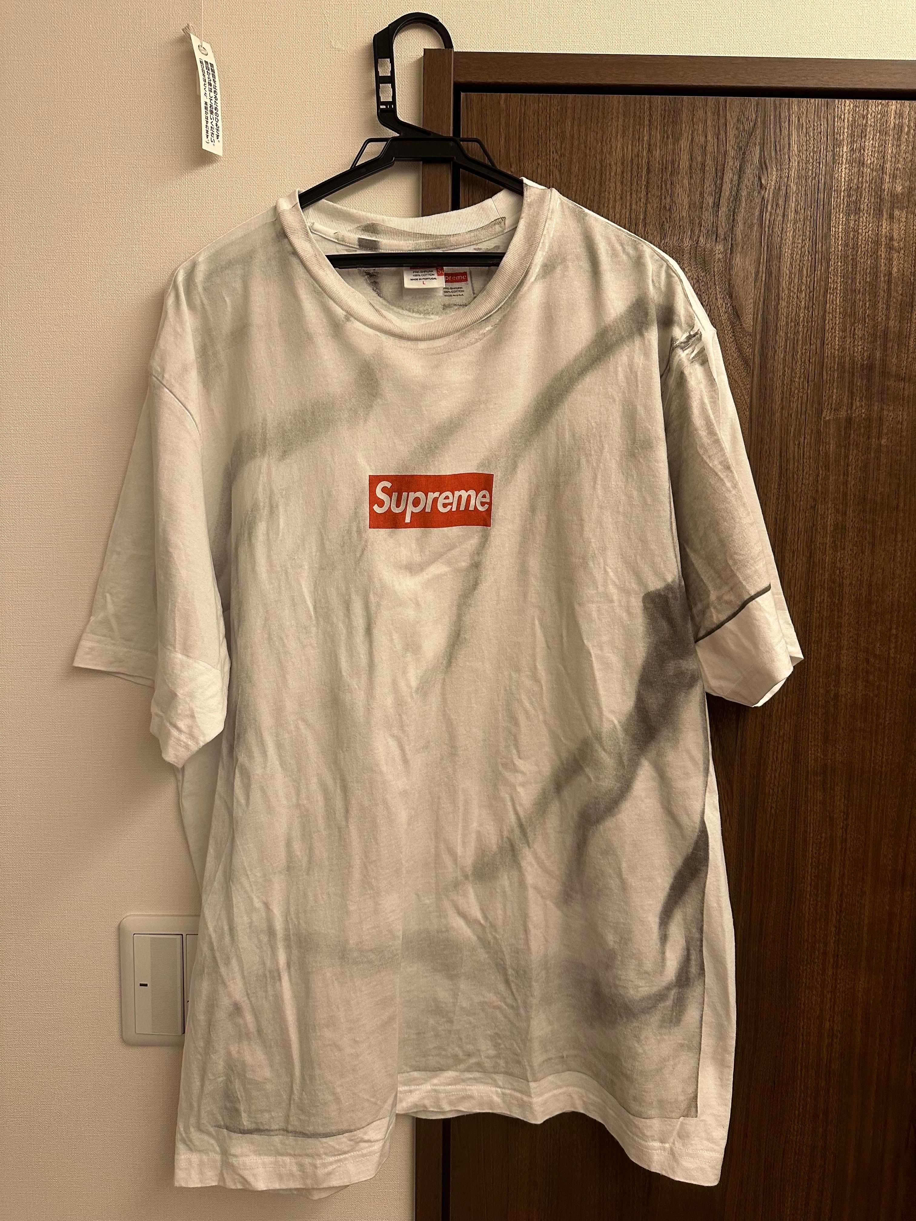 Supreme x MM6 Maison Margiela Box Logo Tee "White"