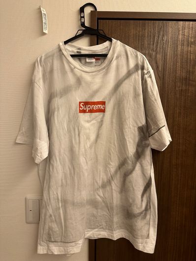 Supreme x MM6 Maison Margiela Box Logo Tee "White"