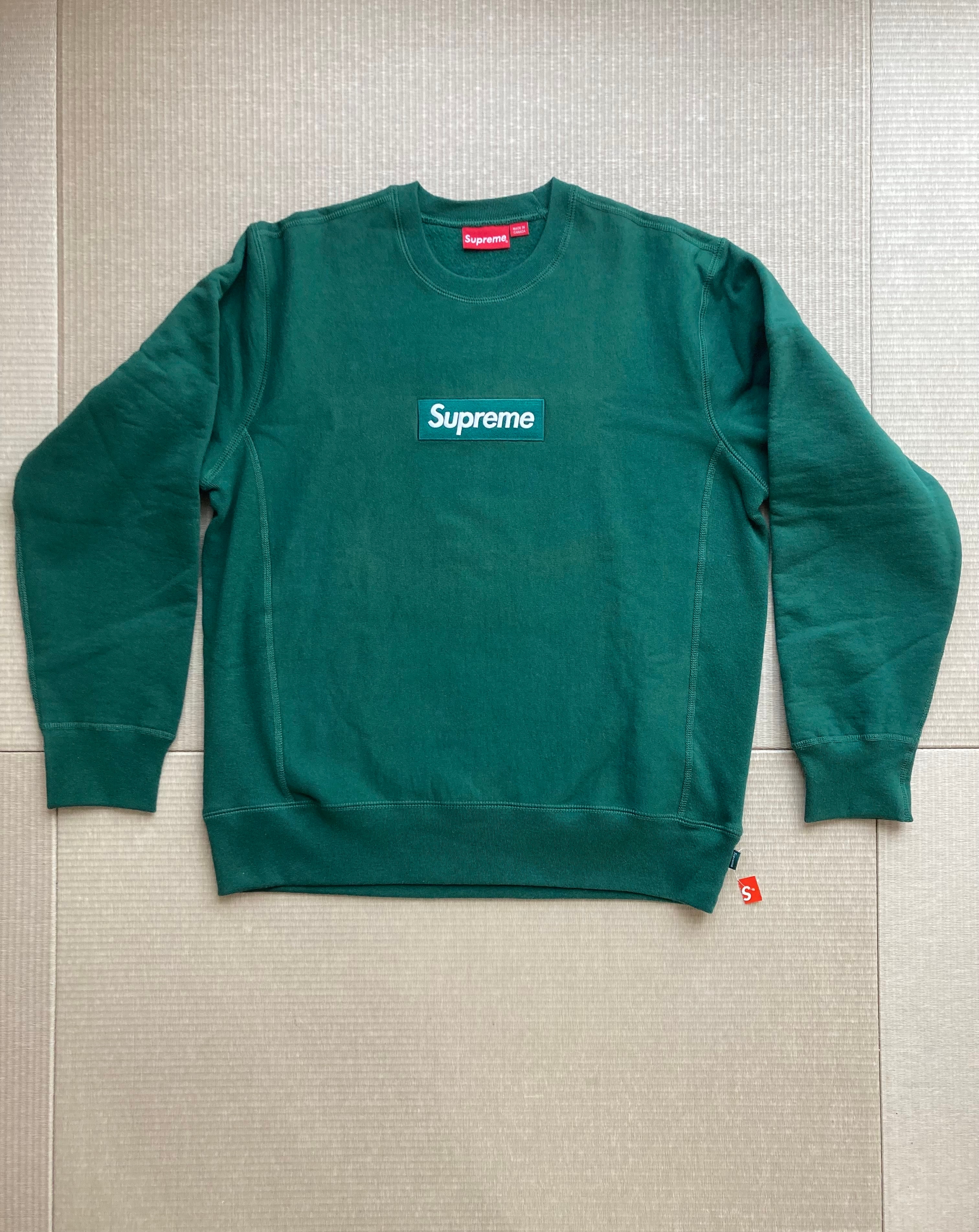 Supreme Box Logo Crewneck Sweatshirt "Green" (18FW)