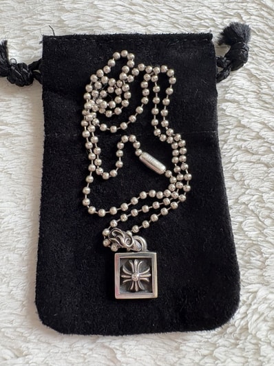 Chrome Hearts Framed CH Plus Charm "Silver"