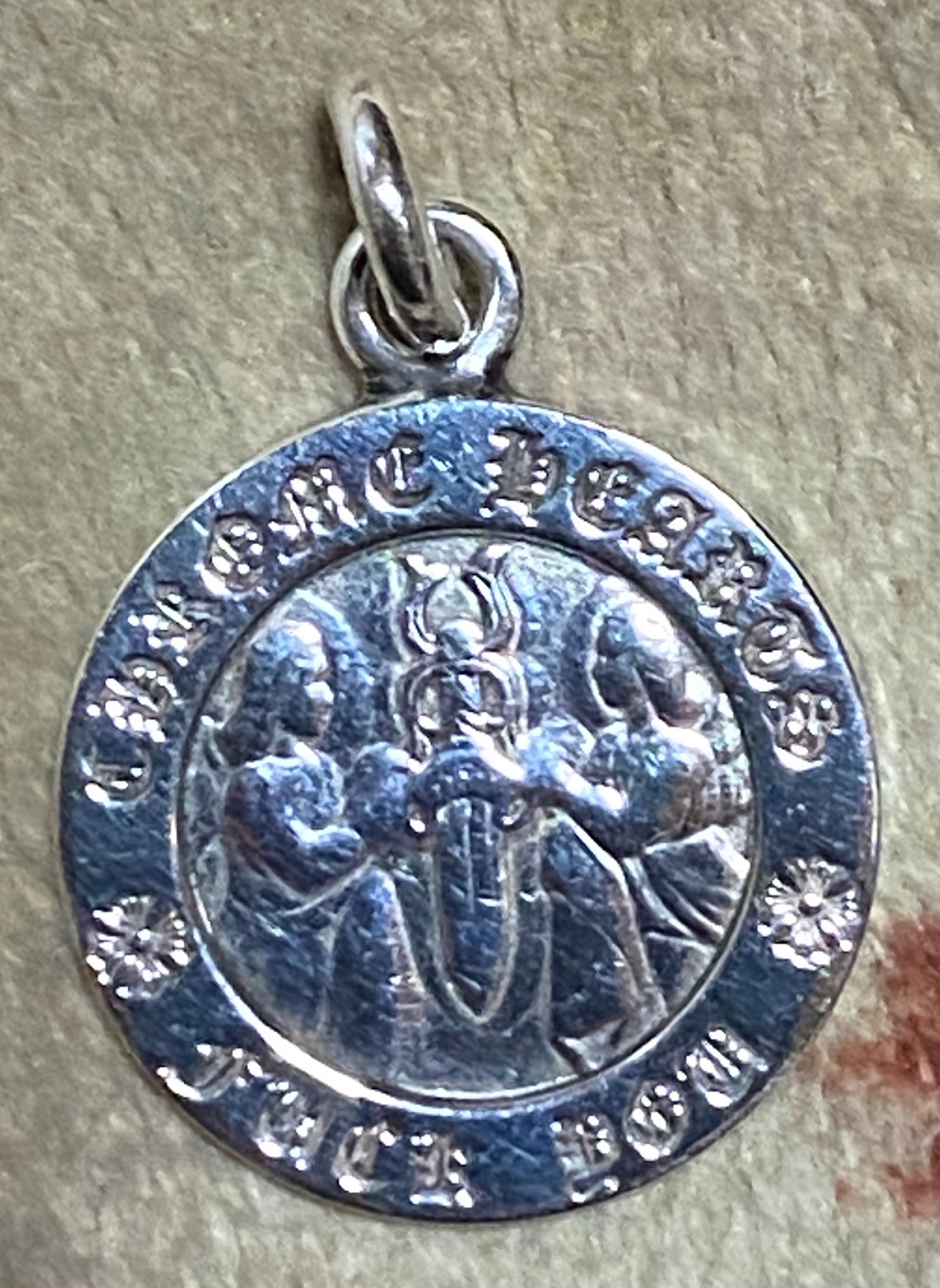 Chrome Hearts Angel Medal Charm Fuck You "Silver"