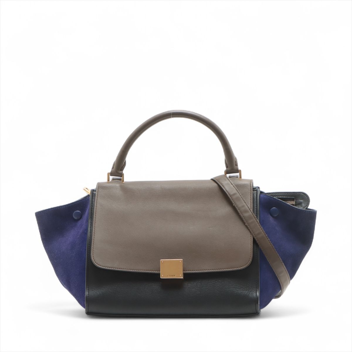 ■美品 セリーヌトラペーズ スモールショルダーバッグ レザー