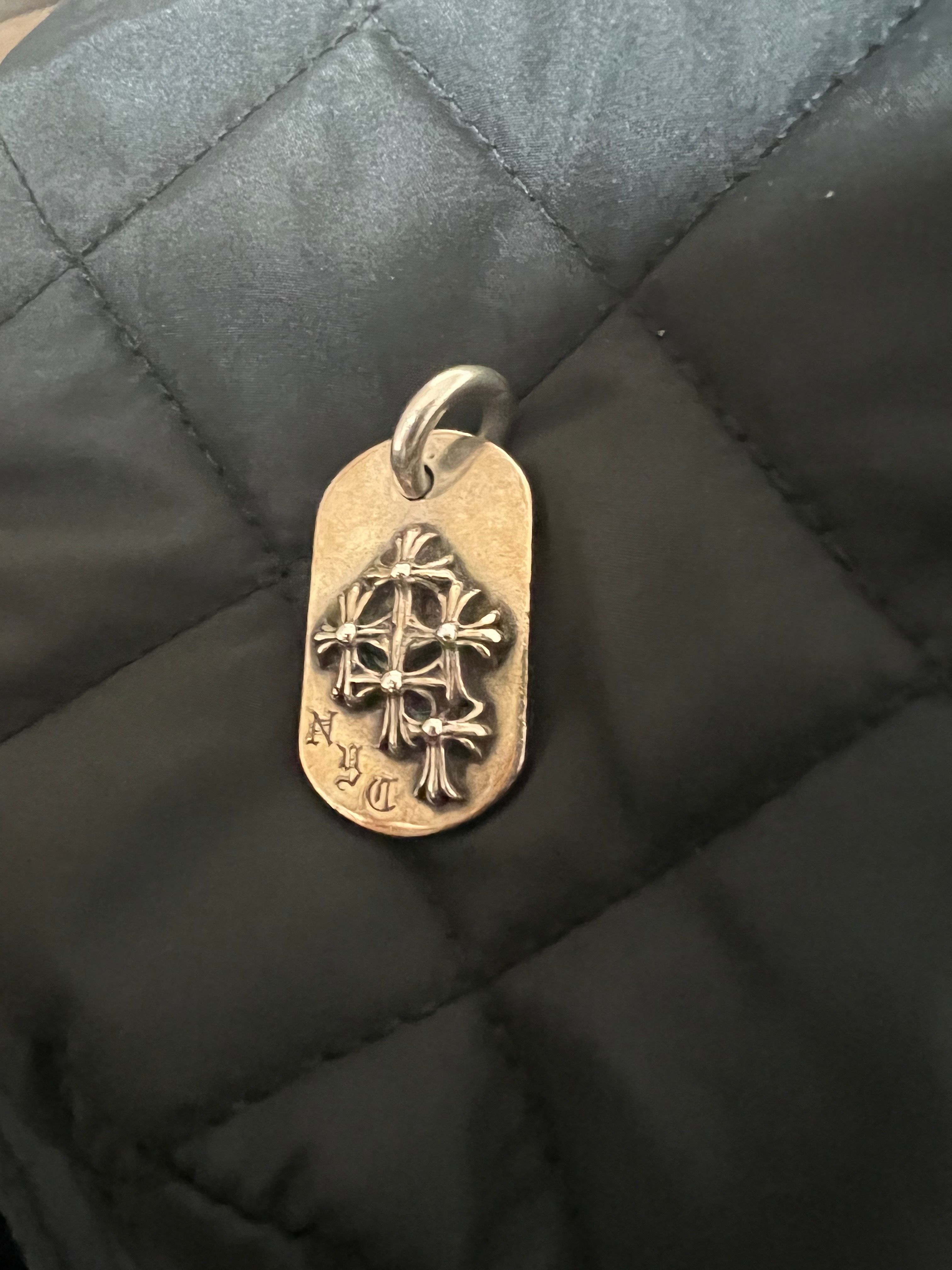 Chrome Hearts Dog Tag S Raze Dosemetary "Silver"