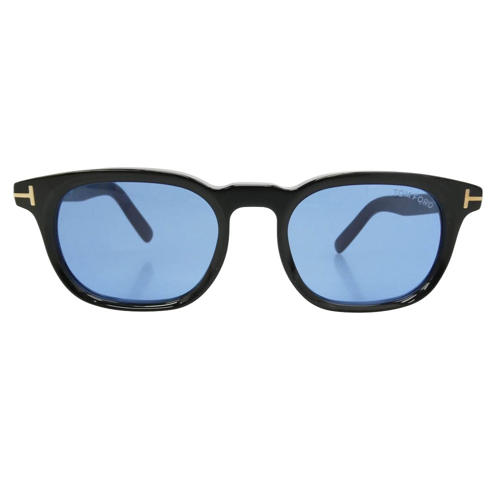 TOM FORD トムフォード TF1122-D 日本企画モデル ウェリントンシェイプ カラー レンズ サングラス ブラック系 52□20 145【極上美品】【中古】