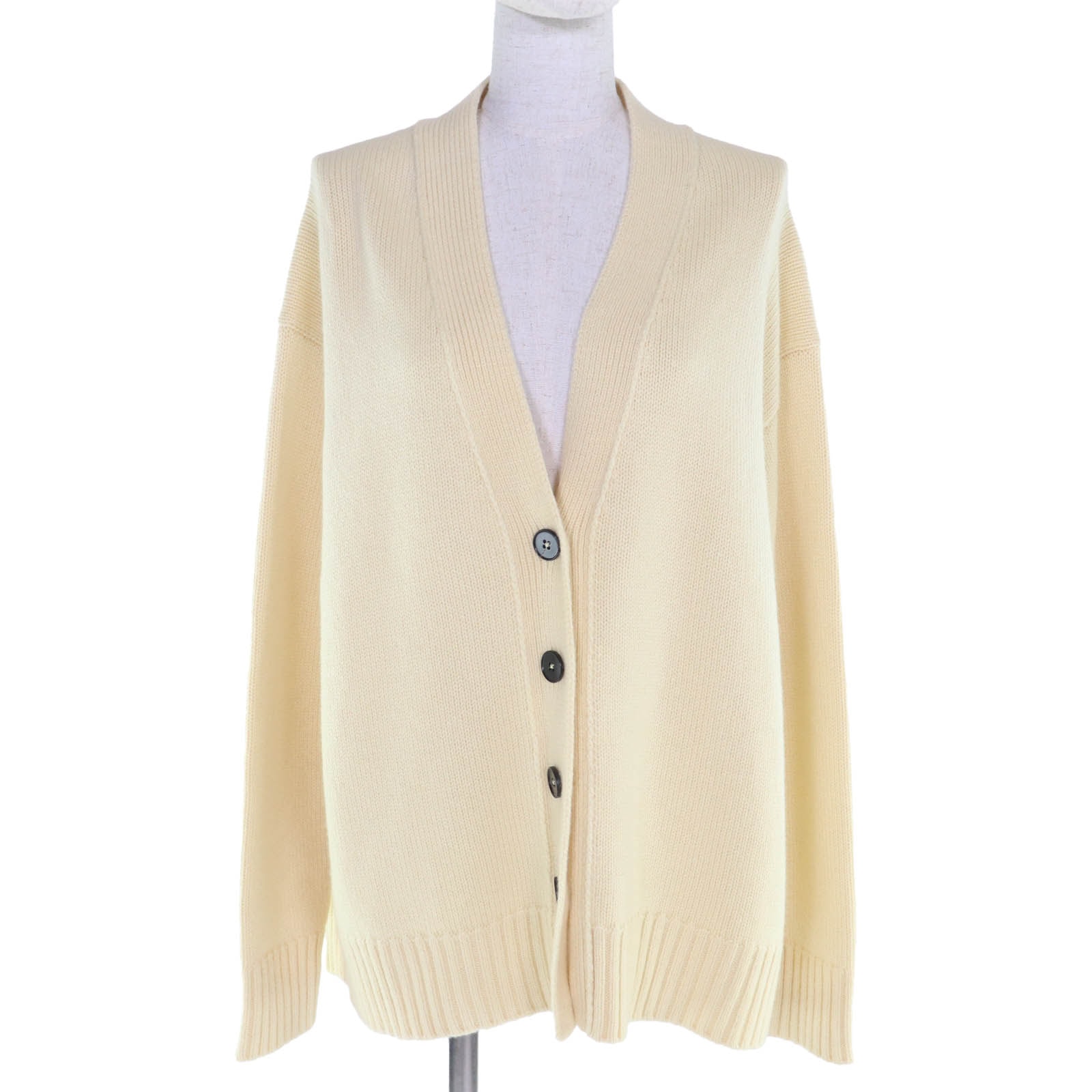 極美品 ジルサンダー カーディガン イエロー レディース 34 JSCU752017