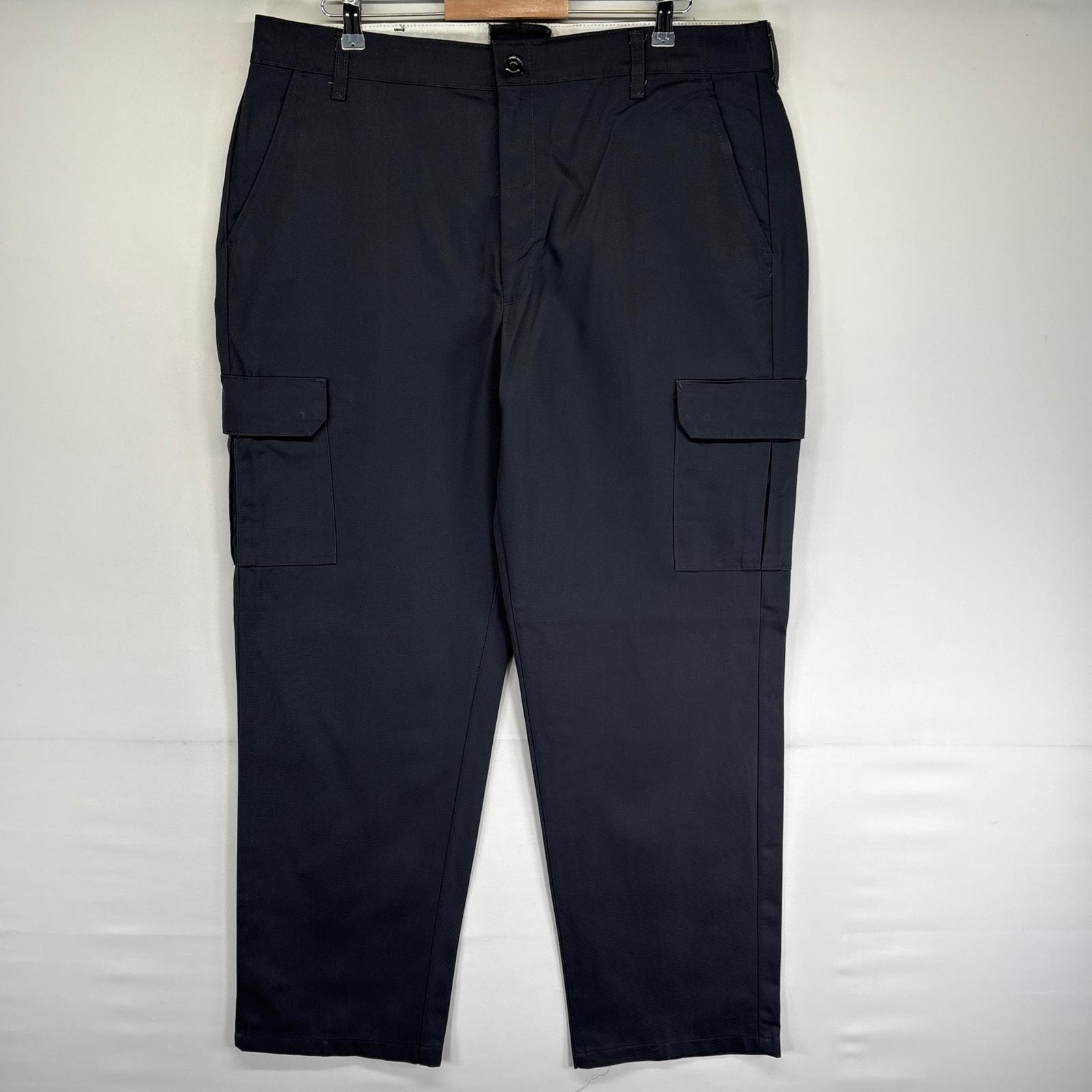 古着 レッドキャップ RED KAP パンツ カーゴ ワンポイントロゴ 大きいサイズ ジッパーフライ 大きいサイズ w40 L36  グレー系 メンズ