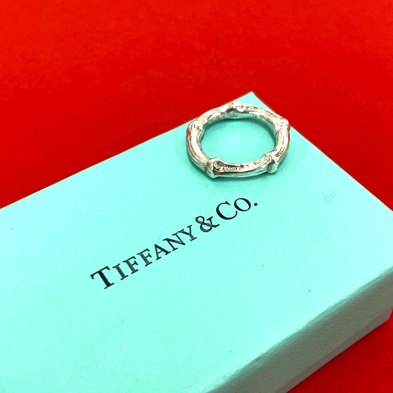 TIFFANY&Co. ティファニー バンブー シルバー925 リング・指輪 9号 シルバー
 07397