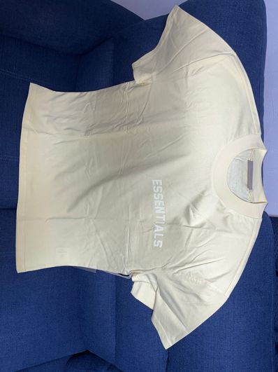 FEAR OF GOD ESSENTIALS SS Tee (Felt Logo) "Canary"