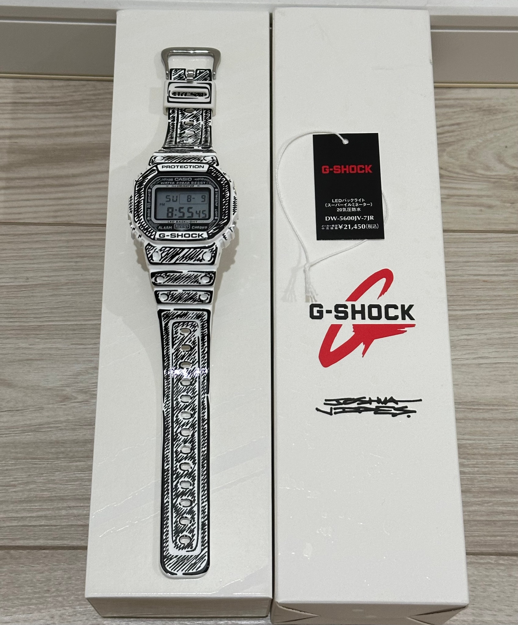 Casio G-Shock x Joshua Vides DW-5600JV-7JR "White"