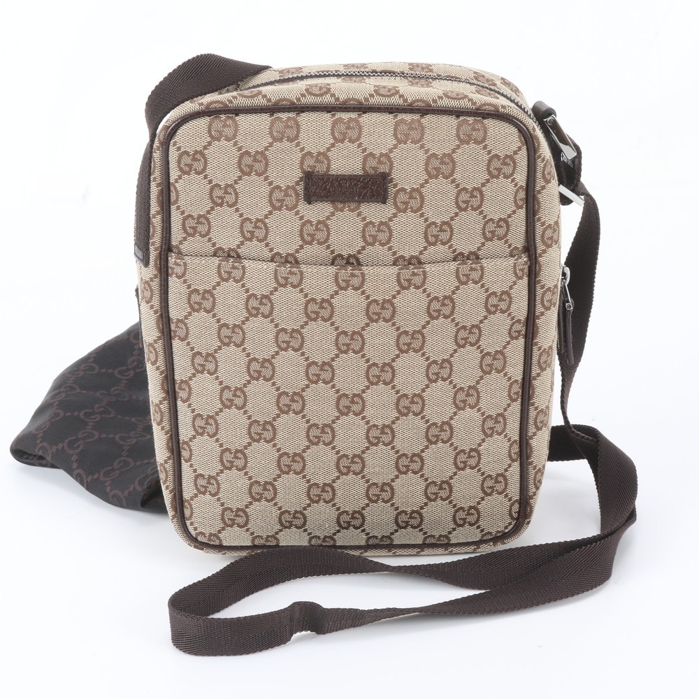 ■極美品 グッチ GGキャンバス 122759 ショルダーバッグ