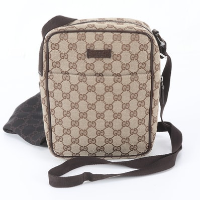 ■極美品 グッチ GGキャンバス 122759 ショルダーバッグ