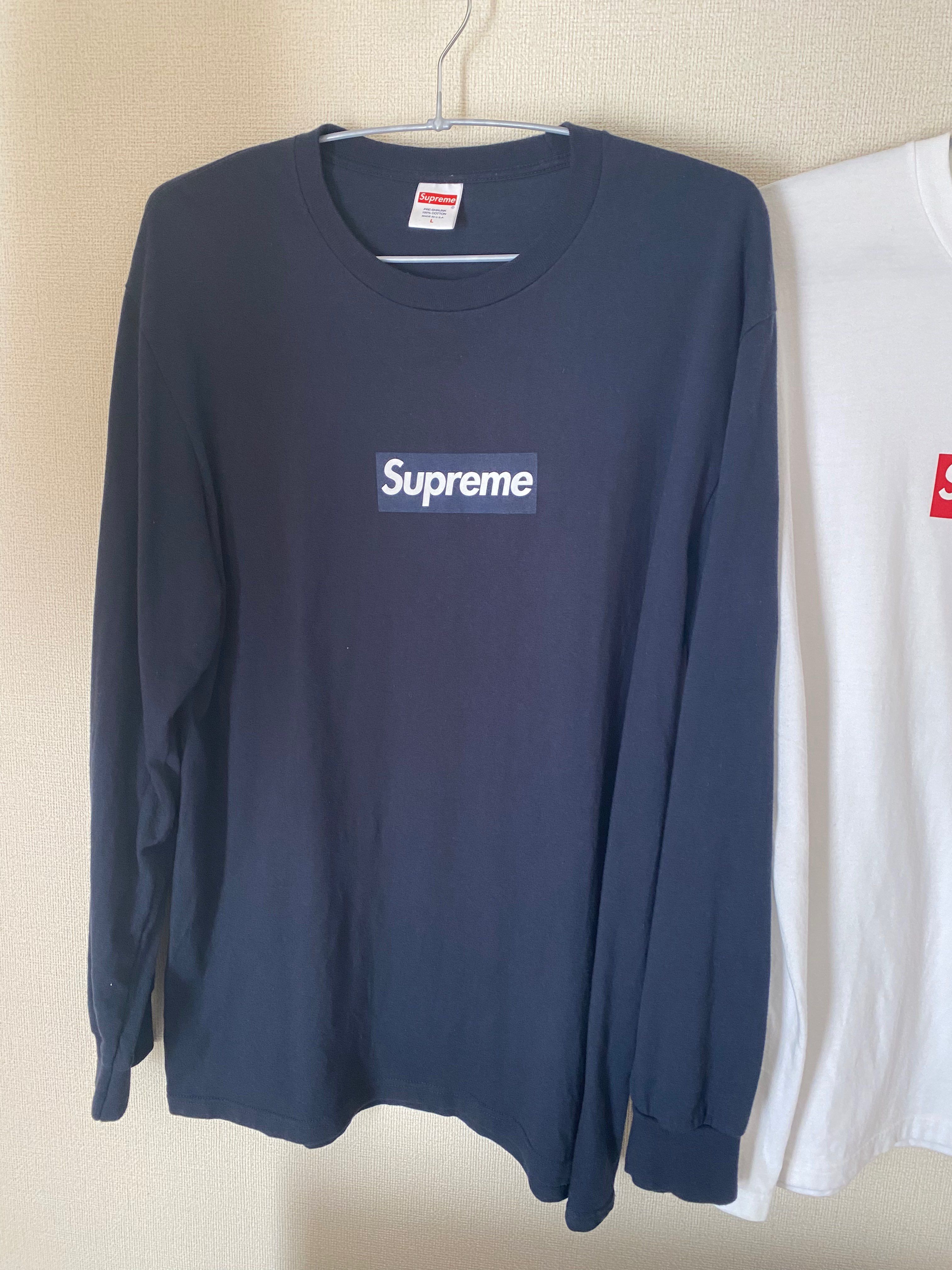 Supreme Box Logo L/S Tee "Navy"