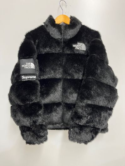 Supreme x The North Face Faux Fur Nuptse Jacket "Black"