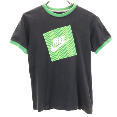 NIKE ナイキ 半袖 リンガー Tシャツ S ブラック