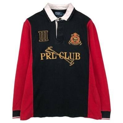 古着 ラルフローレン Ralph Lauren POLO by Ralph Lauren CUSTOM FIT 長袖 ラガーシャツ メンズXL相当/eaa604049