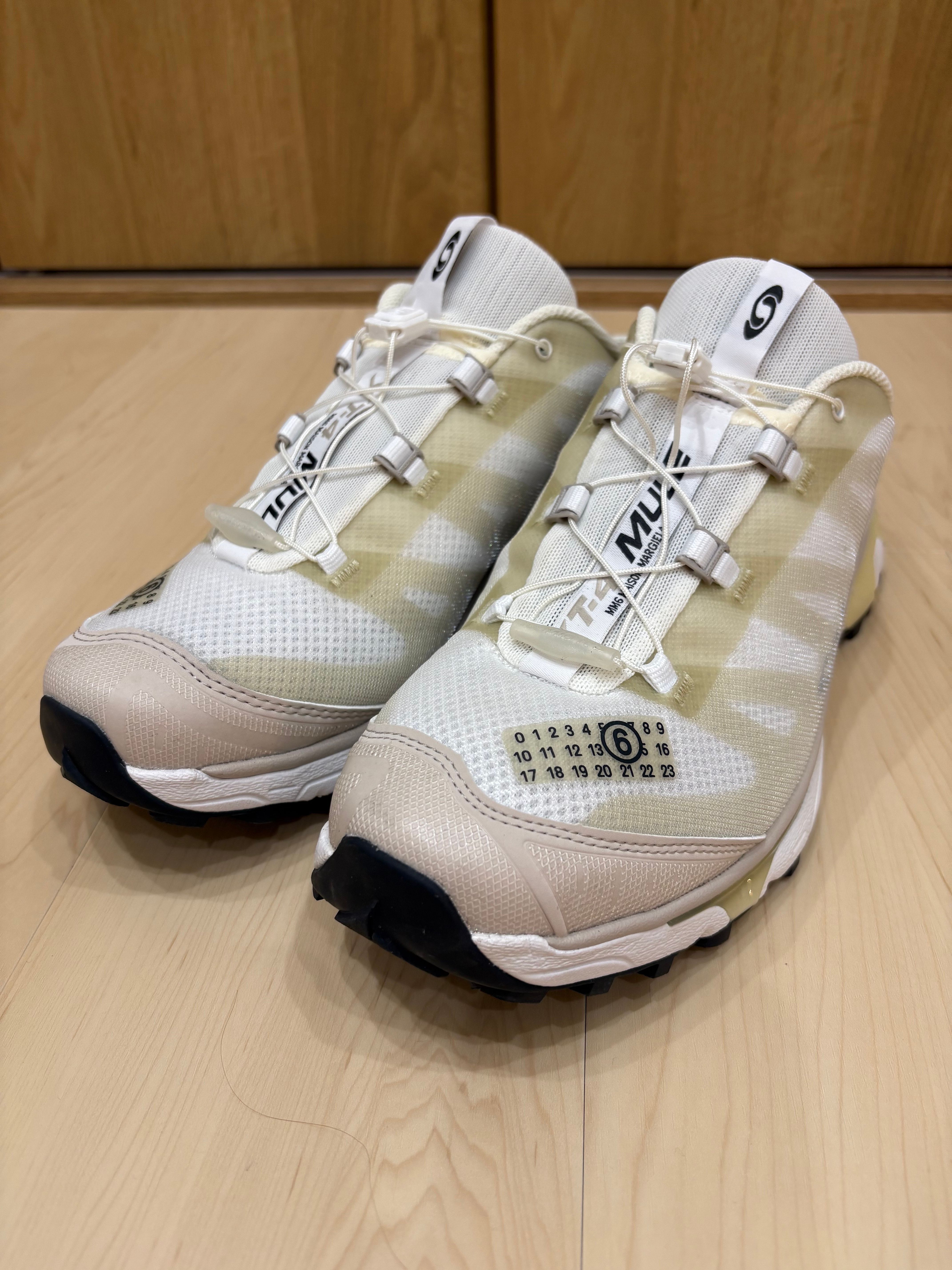 SALOMON x MM6 Maison Margiela XT MULE 4 "WHITE/GREEN HAZ/SILVER"