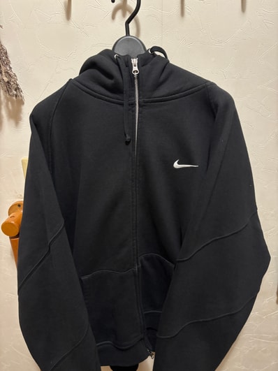 Supreme x Nike Zip Up Hooded Sweatshirt "Black"