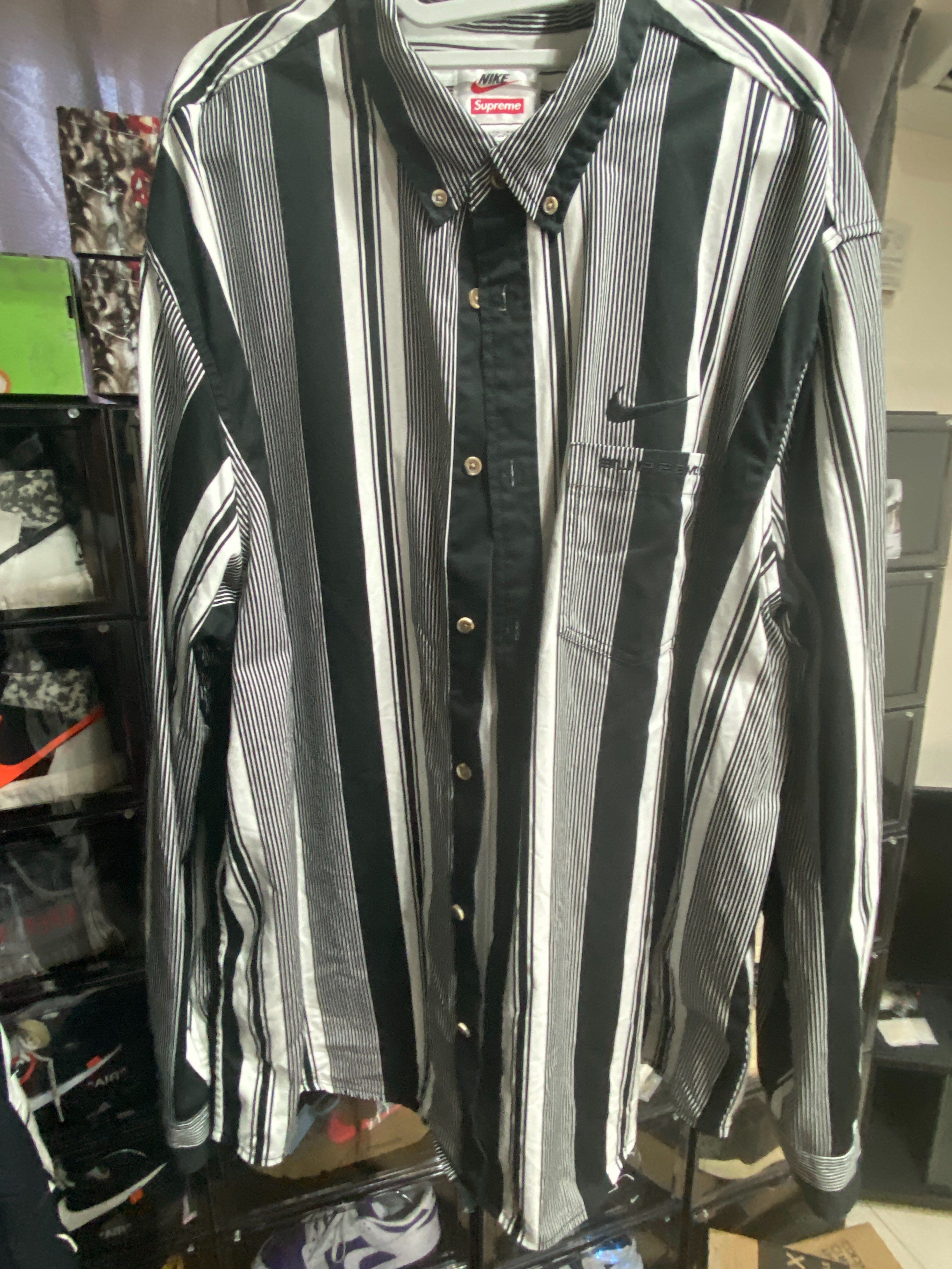 Supreme / Nike® Cotton Twill Shirt "Black"
