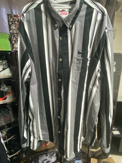 Supreme / Nike® Cotton Twill Shirt "Black"