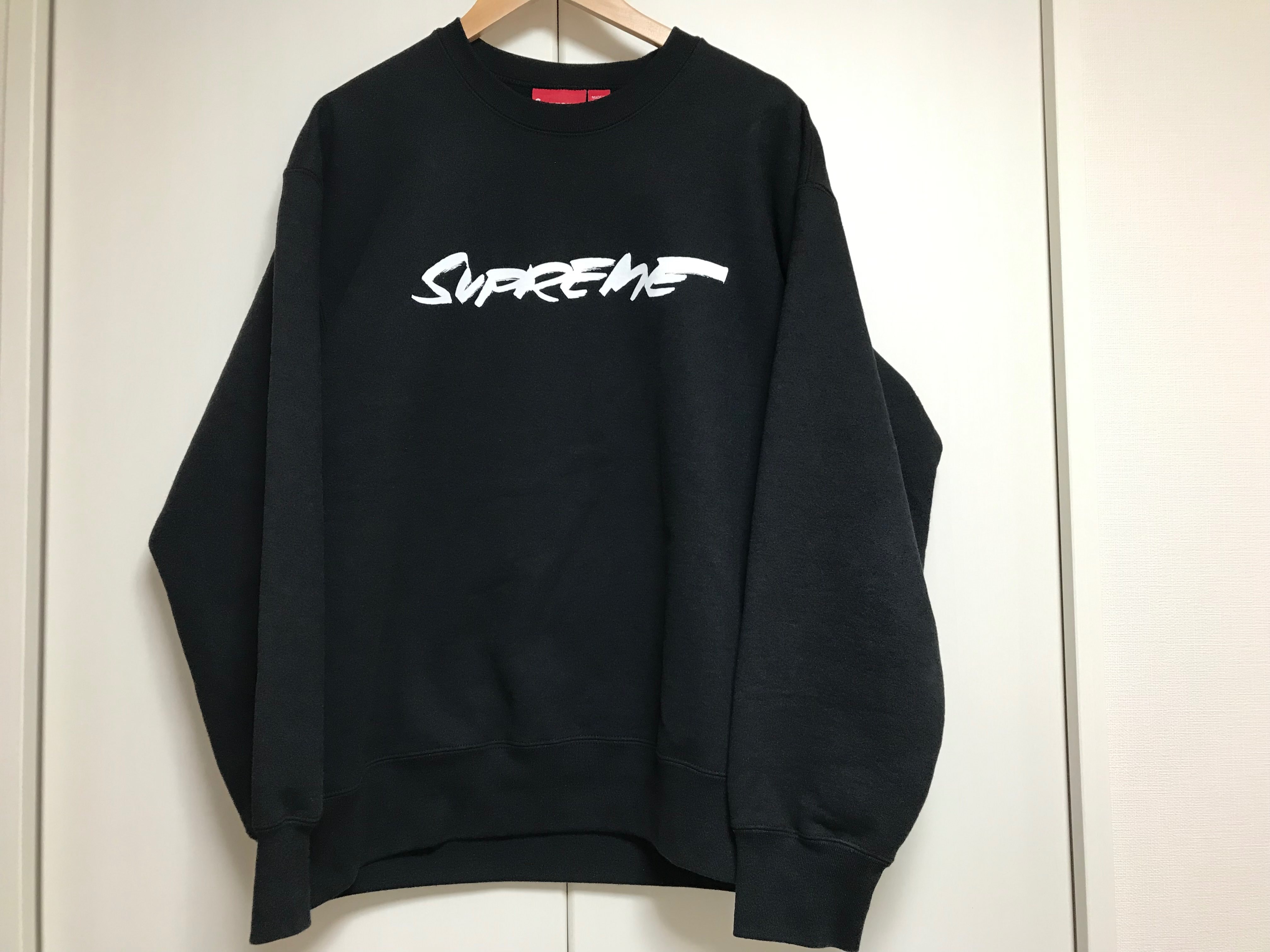 Supreme Futura Logo Crewneck "Black"