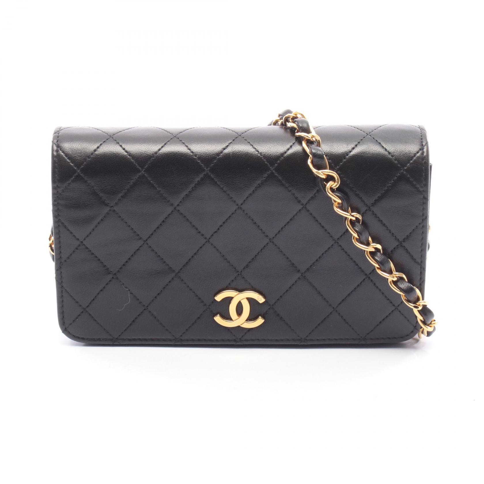 シャネル CHANEL ミニ フラップ バッグ マトラッセ ショルダーバッグ バッグ ラムスキン（羊革） レディース ブラック系 AS3731 【中古】 CHANEL（シャネル） ミニ フラップ バッグ マトラッセ ショルダー