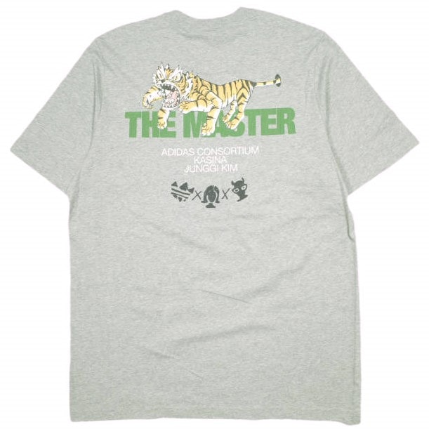 adidas CONSORTIUM x KASINA x Kim Jung Gi アディダスコンソーシアム カシーナ キム・ジョンギ 23SS 別注 THE MASTER Tシャツ GN3414 XO(XXL) グレー トップス g24104