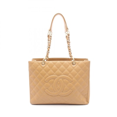 シャネル CHANEL マトラッセ グランドショッピング GST トートバッグ バッグ カーフ(牛革) レディース ブラウン系 A20995 【中古】