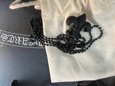 Chrome Hearts Rubber BS Flare Silicone Necklace "Black"