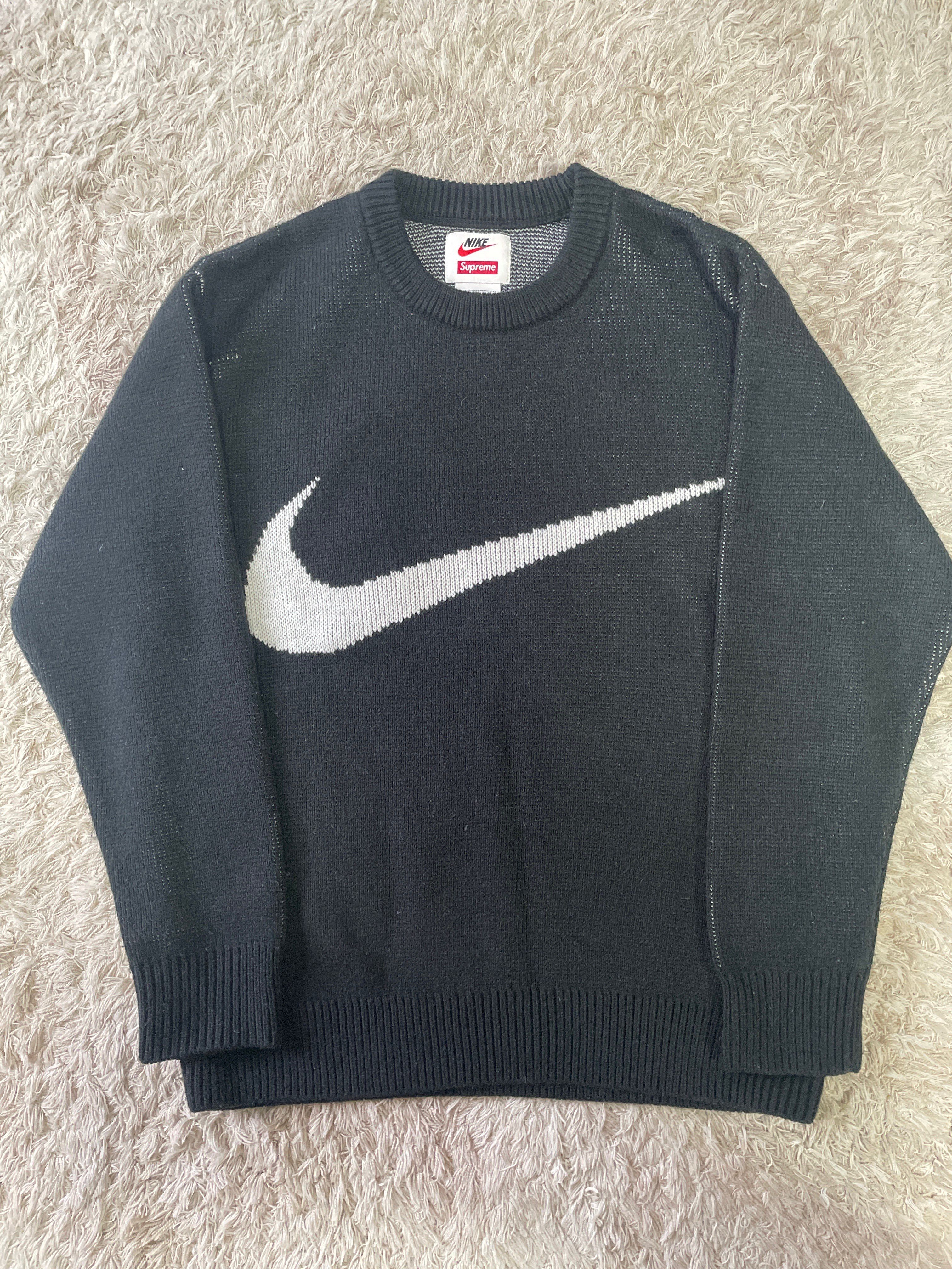 Supreme / Nike Swoosh Sweater "Black"