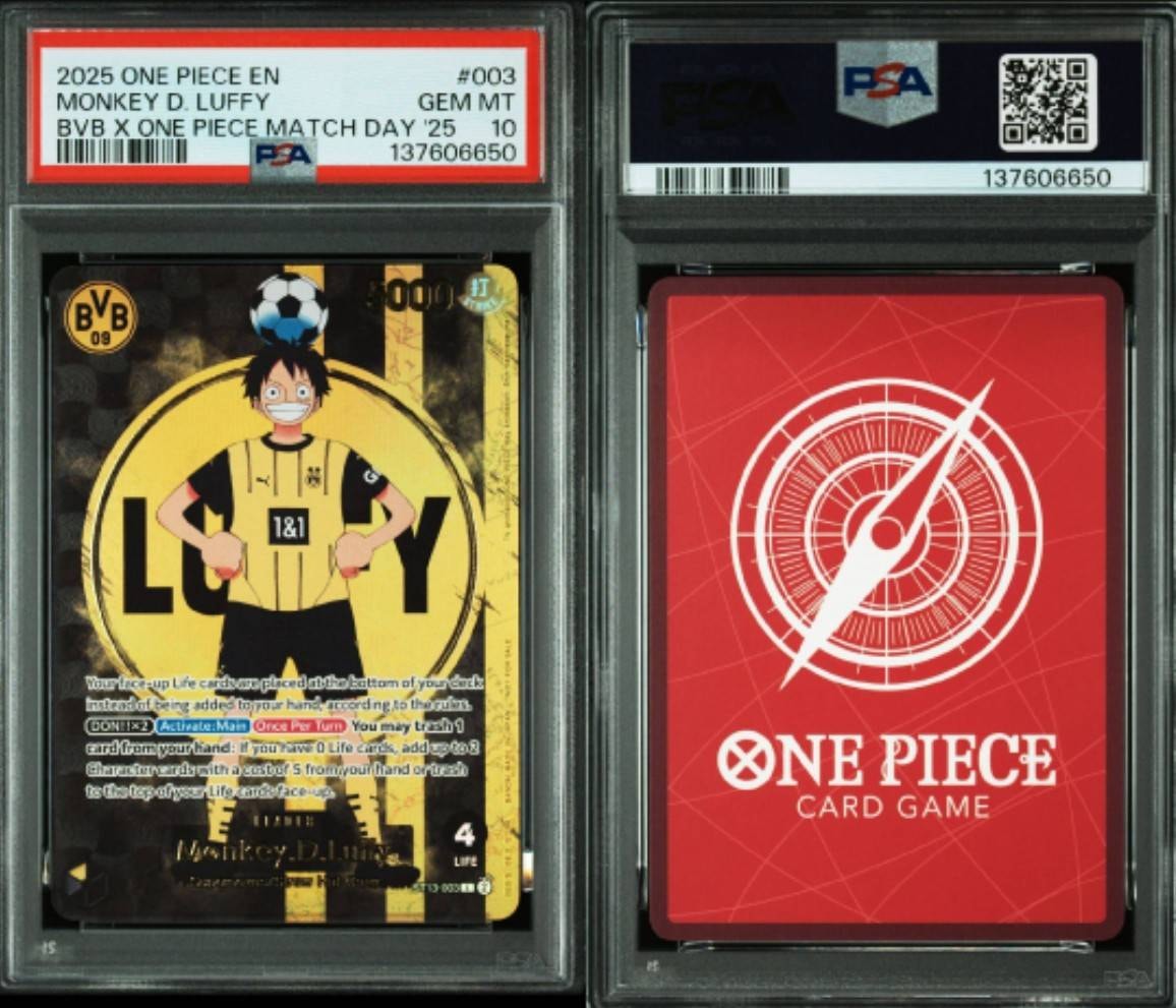 モンキーDルフィ 「ドルトムント プロモカード」PSA10 良番 PSA10 モンキーDルフィ 「ドルトムント プロモカード」PSA10 良番 PSA10