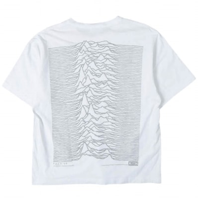 KITH NYC x JOY DIVISION キスニューヨークシティ ジョイディビジョン 26AW 別注 Unknown Pleasures Vintage Alex Tee 波形デザイン プリントTシャツ 26073060011330 S WHITE 半袖
