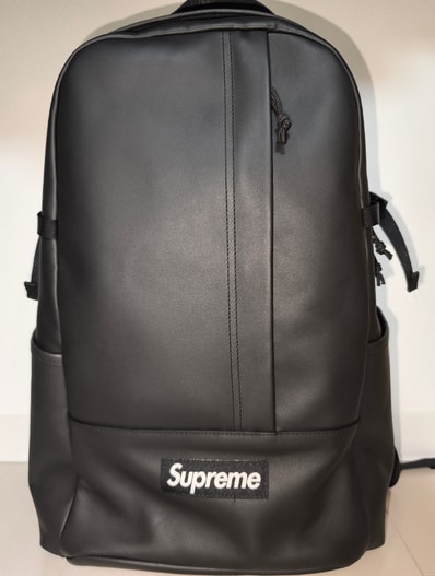 Supreme Leather Backpack "Black"