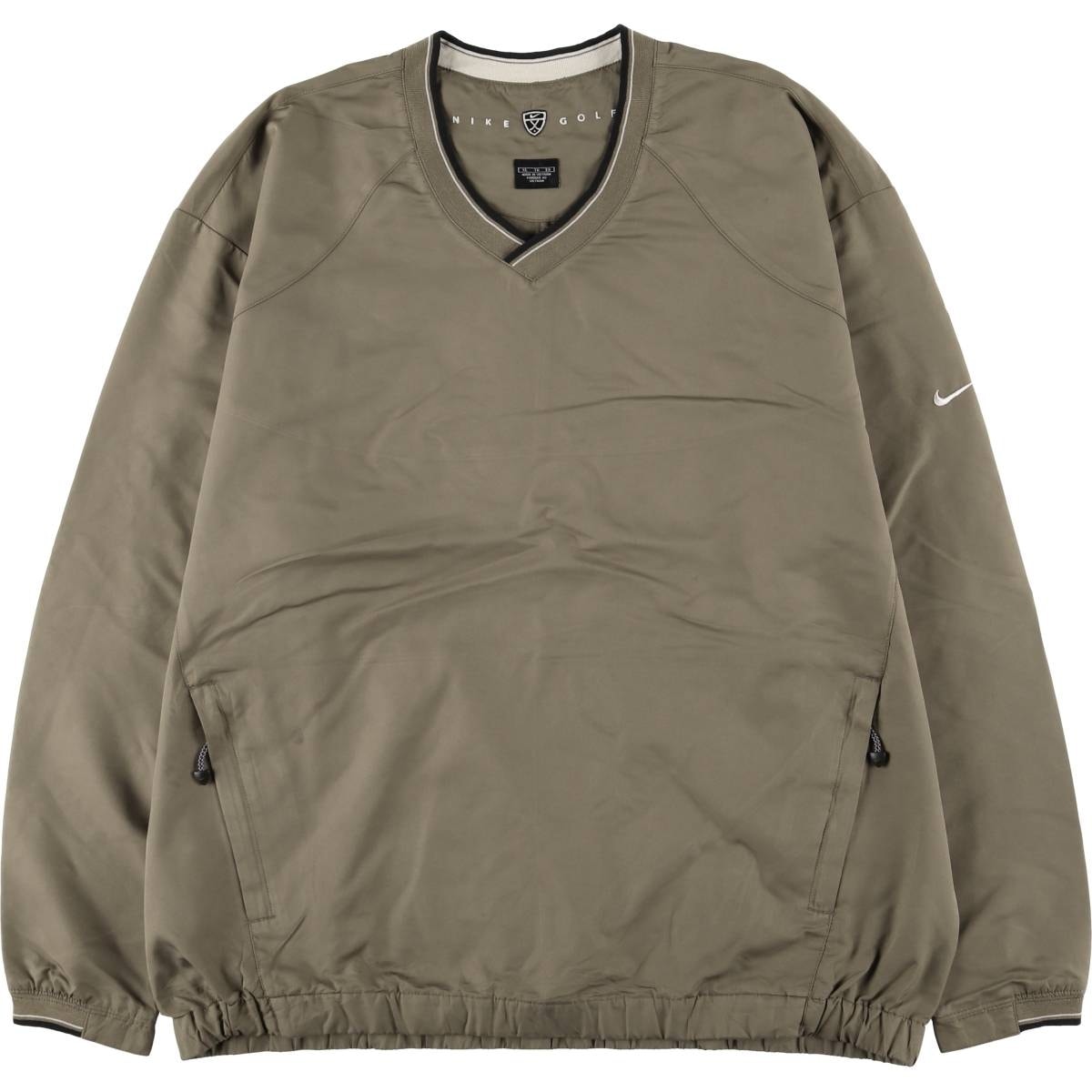 古着 ナイキ NIKE GOLF ゴルフ Vネック ウォームアッププルオーバー メンズXL相当/eaa592127