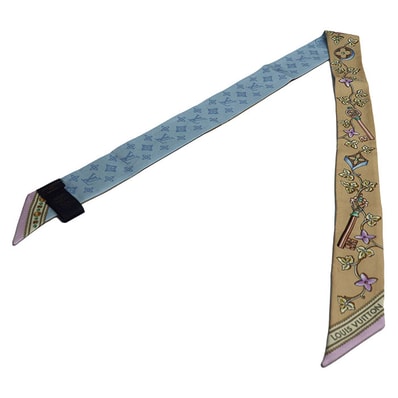 LOUIS VUITTON ルイ・ヴィトン バンドーBB LV ロック スカーフ ベージュ M90670 OS2284 レディース【中古】