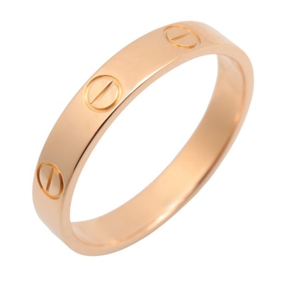 カルティエ CARTIER ミニラブリング リング・指輪 ジュエリー K18PG(ピンクゴールド) メンズ レディース ゴールド系 B4085200 【中古】