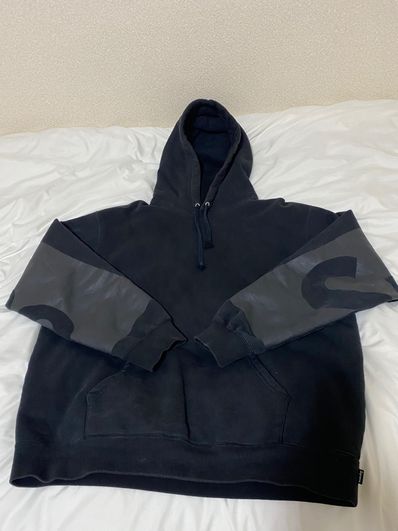 Supreme Big Logo Hooded Sweatshirt "Black"