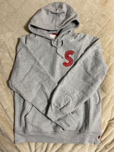 Supreme S Logo Hooded Sweatshirt "Heather Grey" (20FW)