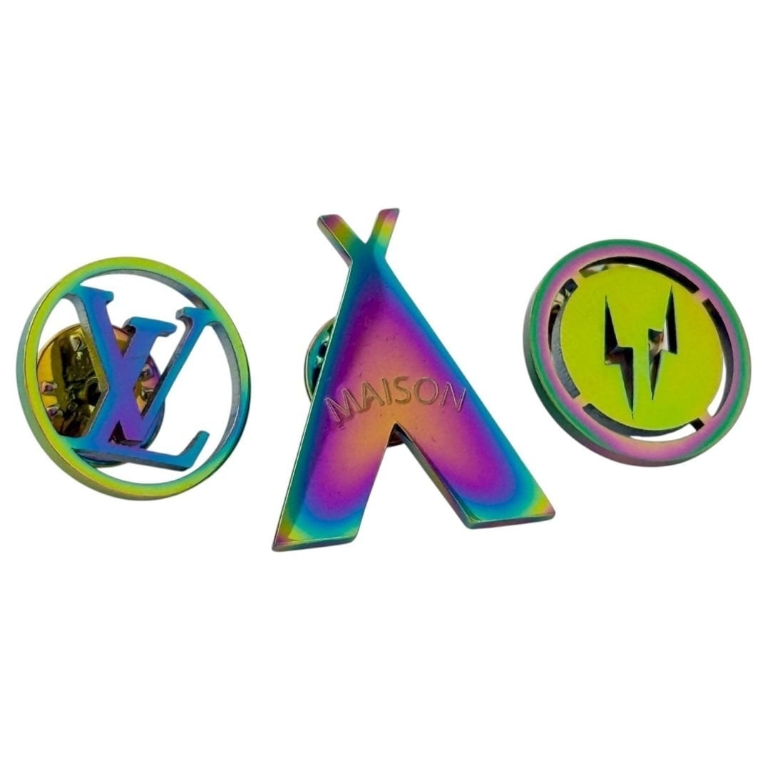 ルイヴィトン メンズ ピンブローチ バッジ フラグメント モノグラ エクリプス