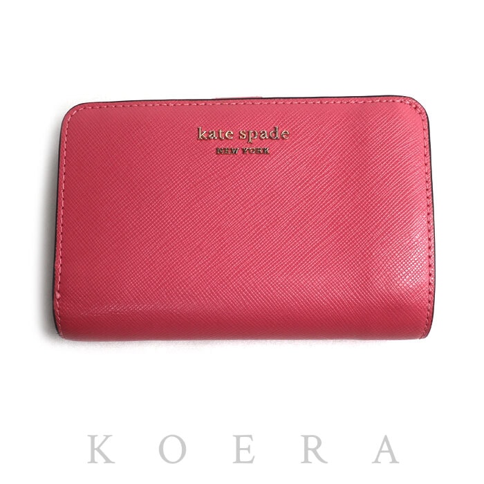 Kate Spade ケイトスペード スペンサー コンパクト 二つ折り財布 ピンク PWR00279 アウトレット レディース【中古】