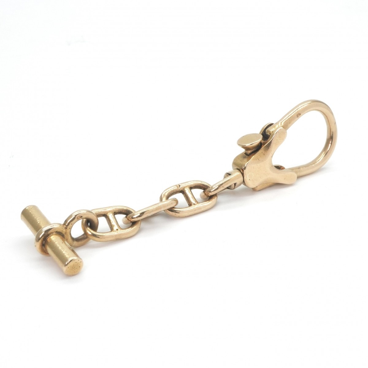 エルメス HERMES シェーヌダンクル キーケース キーアクセサリー 750 ゴールド