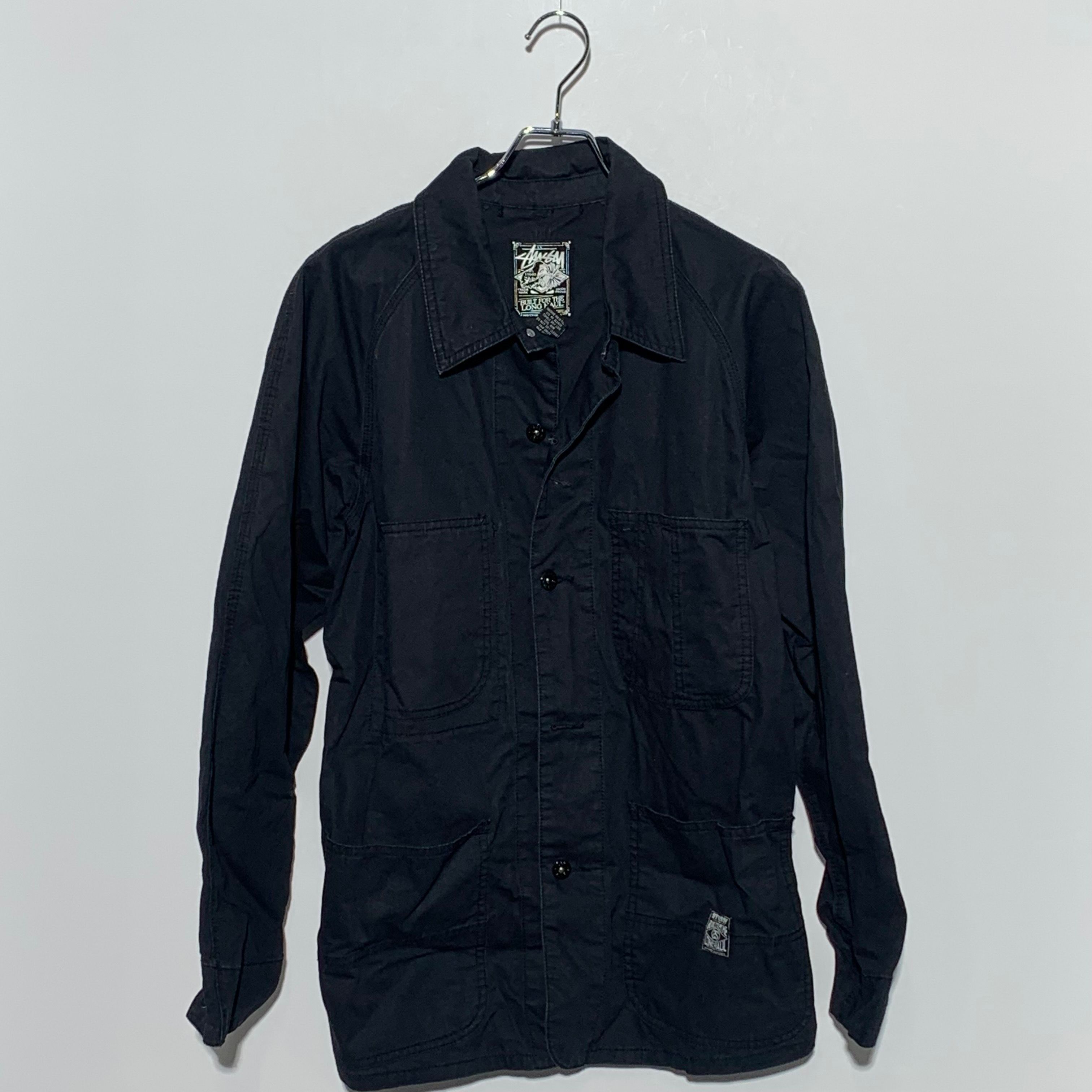 STUSSY BUILT FOR THE LONG HAUL COVERALL Black