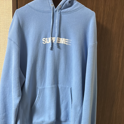 Supreme Motion Logo Hooded Sweatshirt "Light Blue" (23SS)