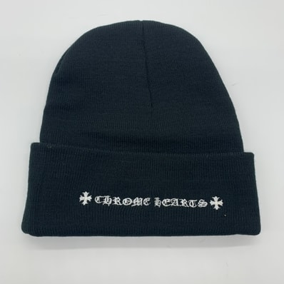 Chrome Hearts CH Logo Embroidery Watch Cap Black