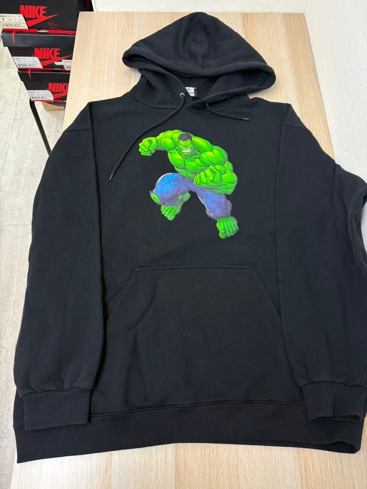 Balenciaga HULK 2021MARVEL MEDIUM FIT HOODIE "Black"