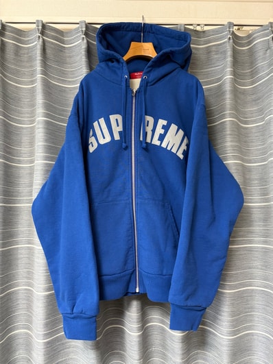 Supreme Arc Thermal Lined Zip Up Hooded Sweatshirt "Royal"